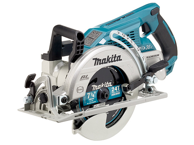 Аккум. циркулярная пила MAKITA DRS 780 Z в кор. (18+18 В, БЕЗ АККУМУЛЯТОРА, 185х16 мм, до 65 мм) Арт.DRS780Z - фото