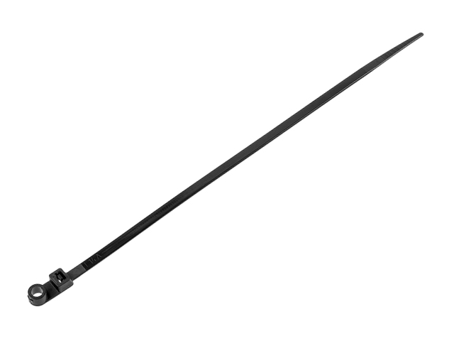 Хомут-стяжка с монтажным отверстием 7.6х300 мм черный (100 шт в уп.) STARFIX Арт.SM-92621-100