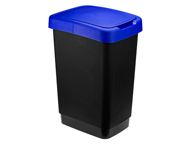 Контейнер для мусора ТВИН 25л (синий) IDEA Арт.М2469 - фото