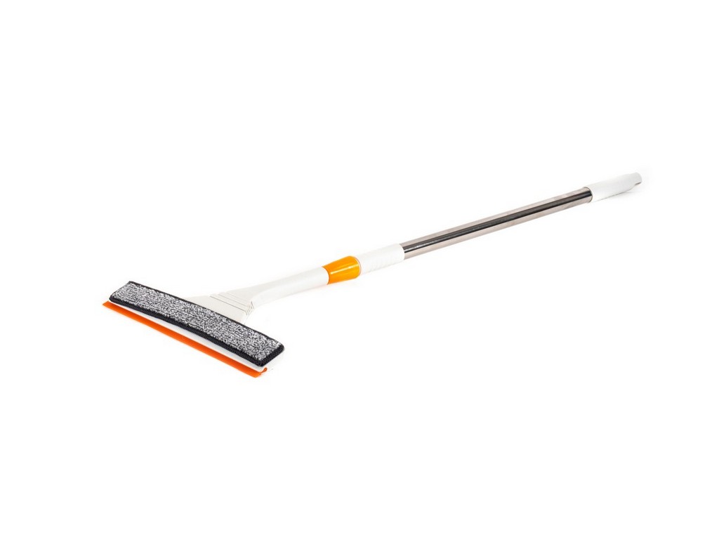Щетка для мытья окон пластмасса/металл с телескопической ручкой 28*82-116 см (арт. Sh22200, код 251384) Арт.103415