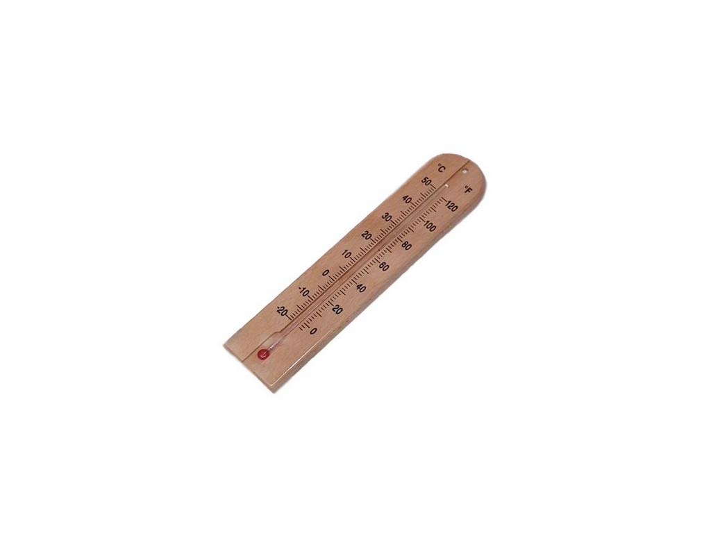 Термометр деревянном корпусе от -20°c до + 50°c 20 см (арт. 22128031) - фото