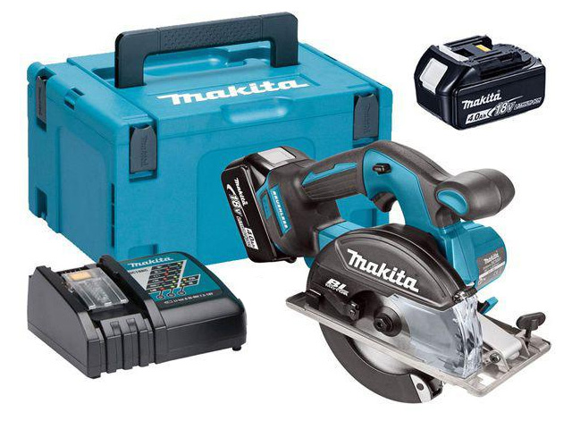 Аккум. циркулярная пила MAKITA DCS 551 RMJ в чем. (18.0 В, 2 акк., 4.0 А/ч, Li-Ion, 150х20 мм, до 58 мм) Арт.DCS551RMJ - фото