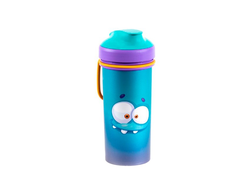 Бутылка пластмассовая детская голубая для питья 400 мл (арт. 431317502) Арт.103841 - фото