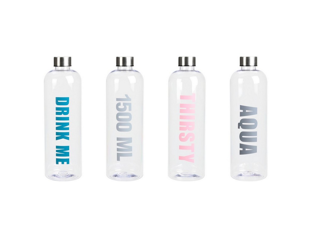 Бутылка пластмассовая для питья 1500 мл/30 см (код 522632) (акрил/стирол) Арт.104728 - фото