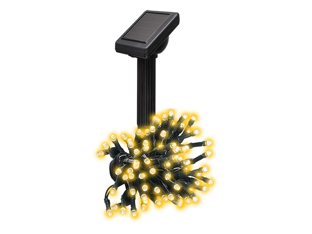 Светильник садовый на солнечных батареях SLR-G01- 50Y ФАЗА (50 желтых светодиодов, длина гирлянды 6,9м) (ФАZА) Арт.5027299
