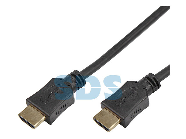 Шнур HDMI - HDMI без фильтров, длина 1 метр, (GOLD) (PE пакет) PROconnect Арт.17-6202-8