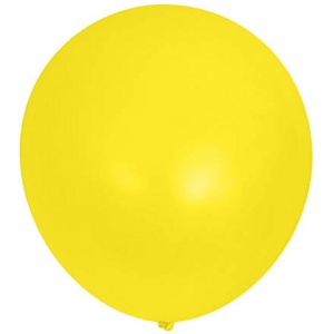 Набор шариков резиновых надувных желтых 15 шт. 25 см Арт.77265