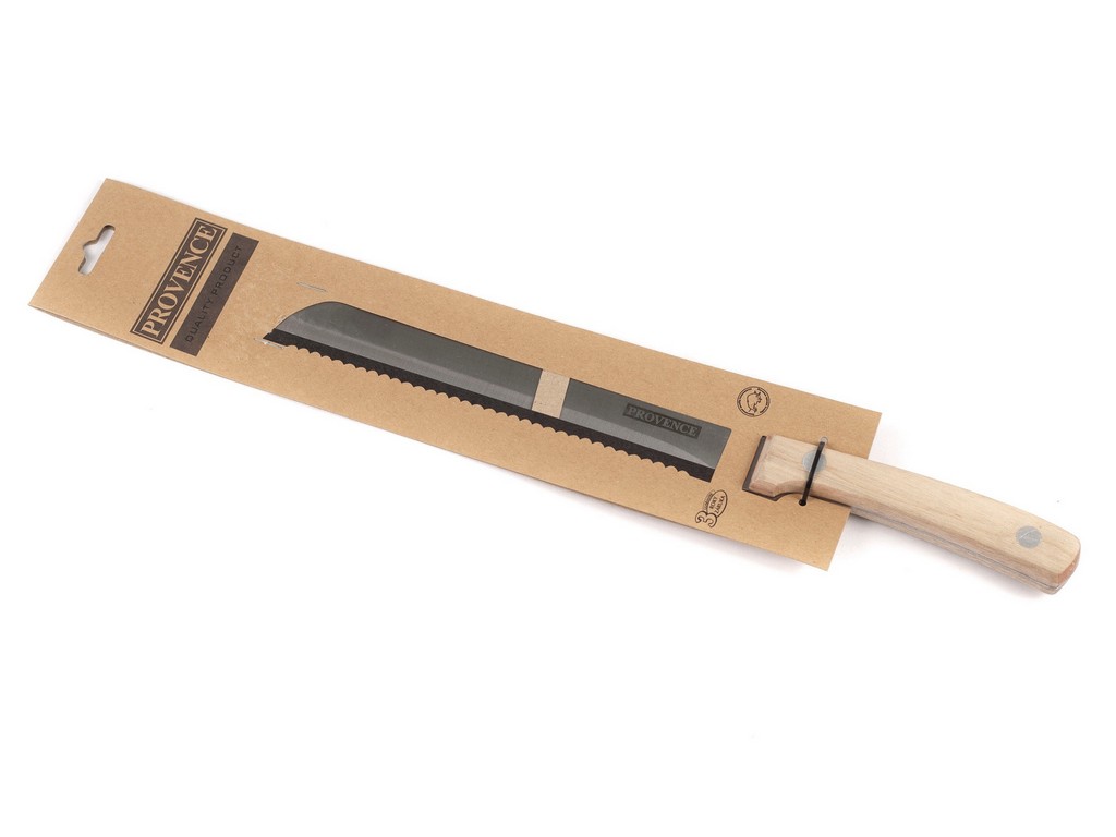 Нож металлический с деревянной ручкой 31,5/19,5 см ''Provence''  Арт. 15098 - фото
