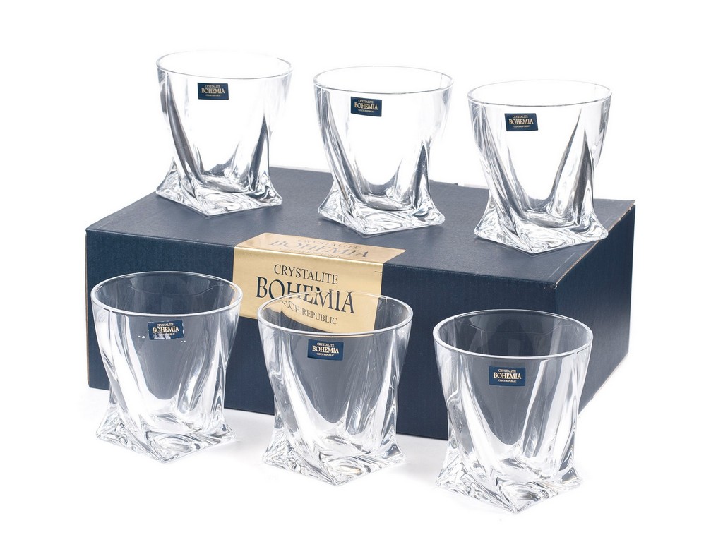 Набор стаканов для виски Quadro 6 шт. 340мл Арт.15305 - фото