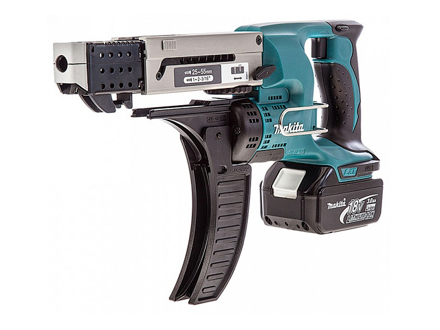 Аккум. шуруповерт MAKITA DFR 550 RFE в чем. (18.0 В, 2 акк., 3.0 А/ч Li-Ion, 1 скор., 40 Нм, шурупы до 4 мм) Арт.DFR550RFE - фото