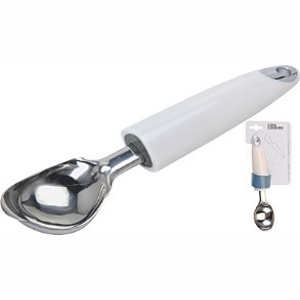 Ложка-дозатор для мороженного металлическая с пластмассовой ручкой 19,6 см Арт. 61598 - фото