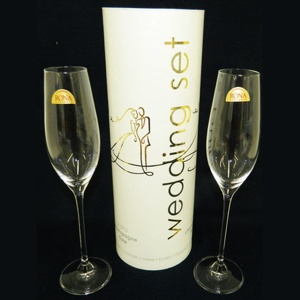 Набор бокалов для шампанского стеклянных 2 шт. 210 мл Арт. 76254 - фото
