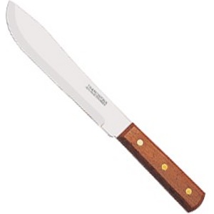 Нож металлический для мяса с деревянной ручкой 23,5/13 см  Арт. 36983 - фото