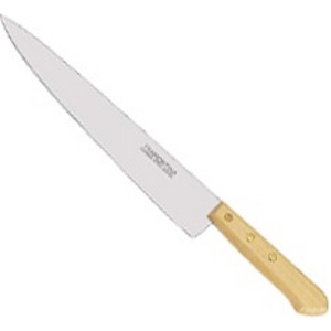 Нож металлический с деревянной ручкой 27,4/15 см Арт. 36994 - фото