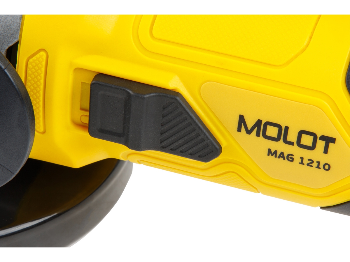 Одноручная углошлифмашина MOLOT MAG 1210 в кор. (1000 Вт, диск 125х22 мм) Арт.MAG121000027
