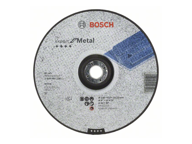 Круг обдирочный 230х6x22.2 мм для металла BOSCH Арт.2608600228