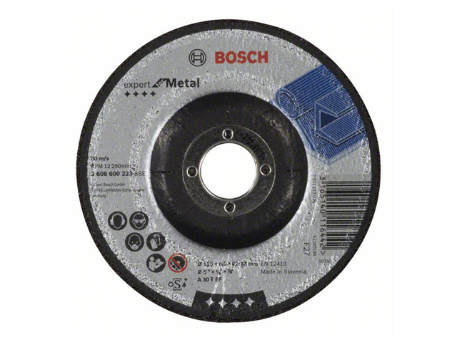 Круг обдирочный 125х6x22.2 мм для металла BOSCH Арт.2608600223