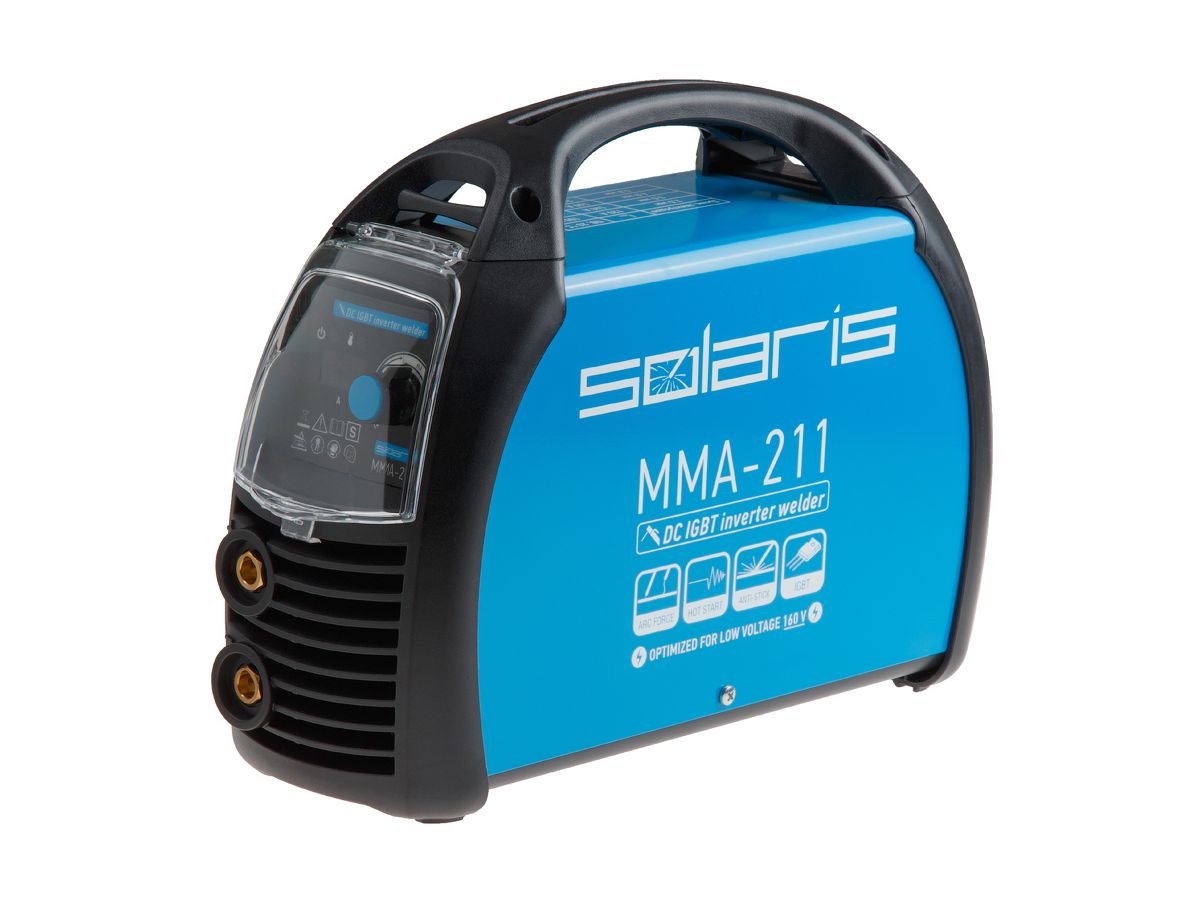 Инвертор сварочный SOLARIS MMA-211 (230В, 20-210 А, 70В, электроды диам. 1.6-4.0 мм, вес 3.9 кг) Арт.MMA-211