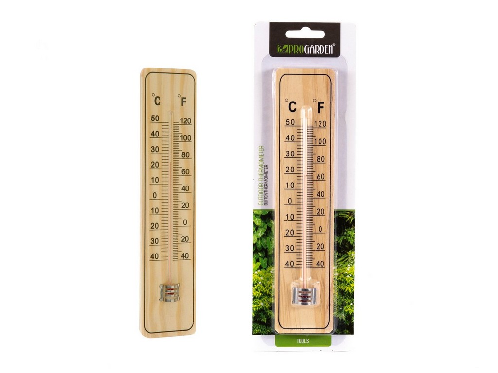 Термометр наружный в деревянном корпусе от -40°C до +50°C 22 см Арт. 34930