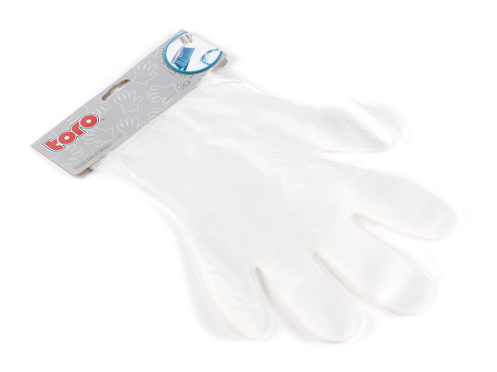 Набор перчаток полиэтиленовых одноразовых 50 шт. ''TORO'' Арт. 35185 - фото