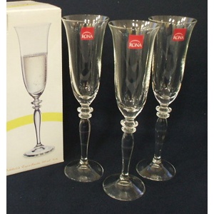Набор бокалов для шампанского стеклянных HARMONY 6 шт. 160 мл Арт. 51525 - фото