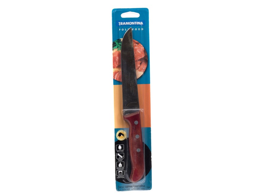 Нож металлический для мяса с деревянной ручкой 27,5/15,3 см Арт. 36941