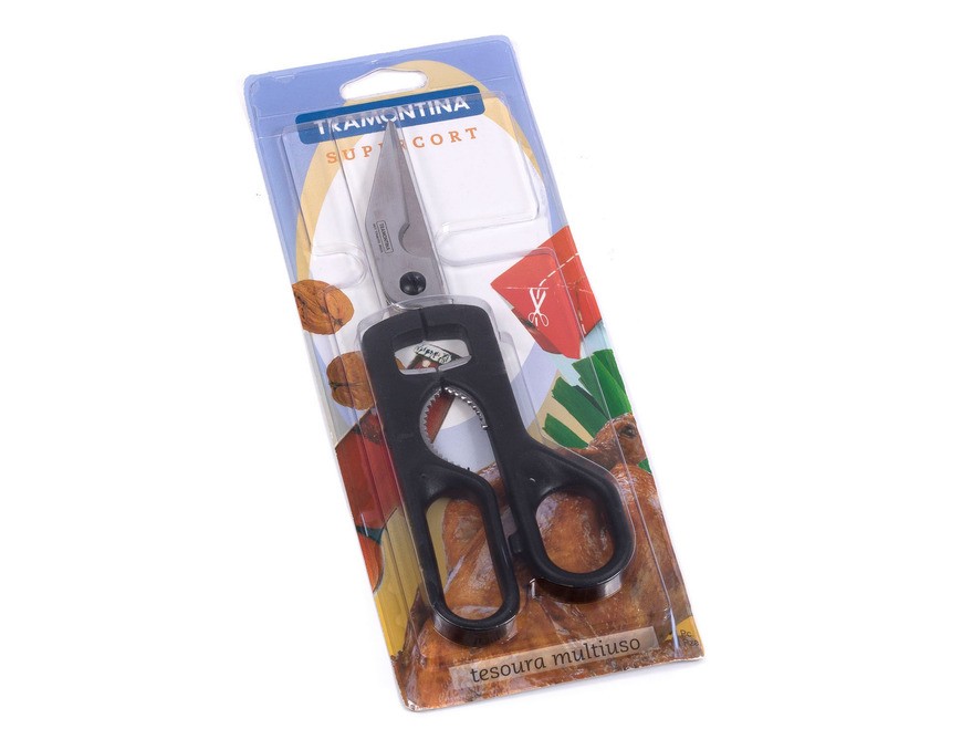 Ножницы кухонные металлические с пластмассовыми ручками 22,5 см Арт. 37032 - фото