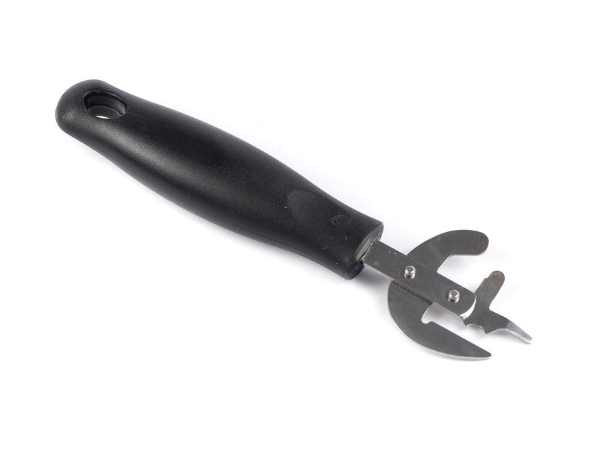 Консервный нож металлический с пластмассовой ручкой (арт. KL36A02-P11, код 832487) Арт.38770