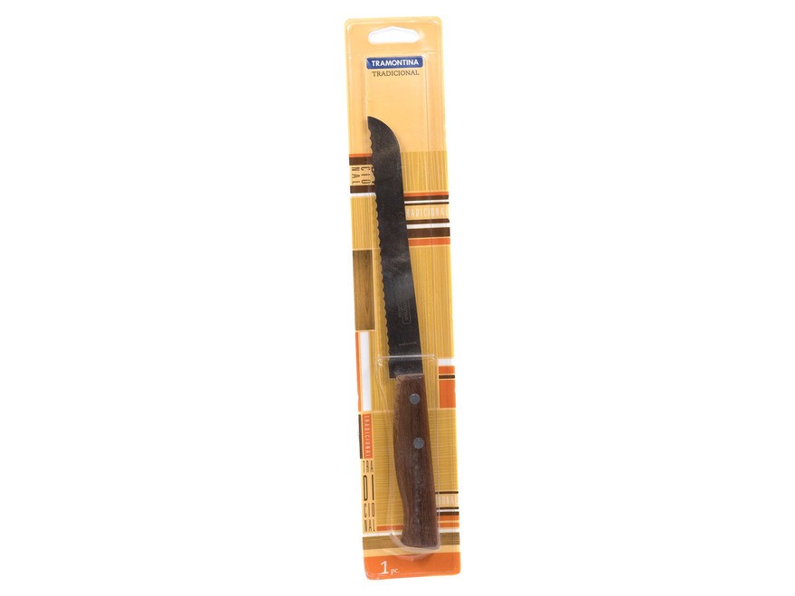 Нож металлический для хлеба с деревянной ручкой 30/17,5 см  Арт. 38936 - фото