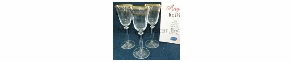 Набор бокалов для вина ANGELA декор. 6 шт. 185мл Арт.14918