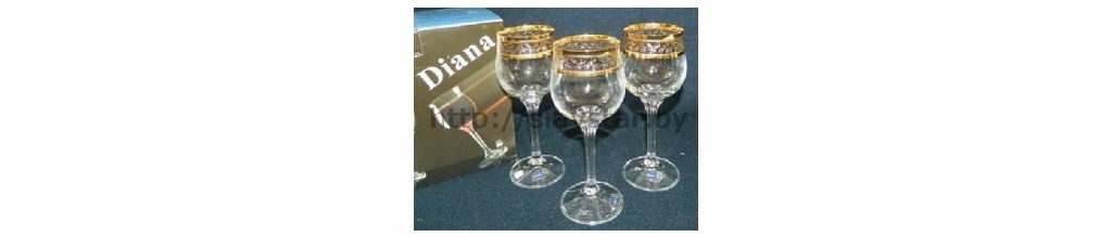 Набор бокалов для вина DIANA декор. 6 шт. 190мл Арт.3043