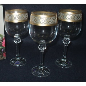 Набор бокалов для вина JULIA  декор. 6 шт. 230 мл Арт.57437 - фото
