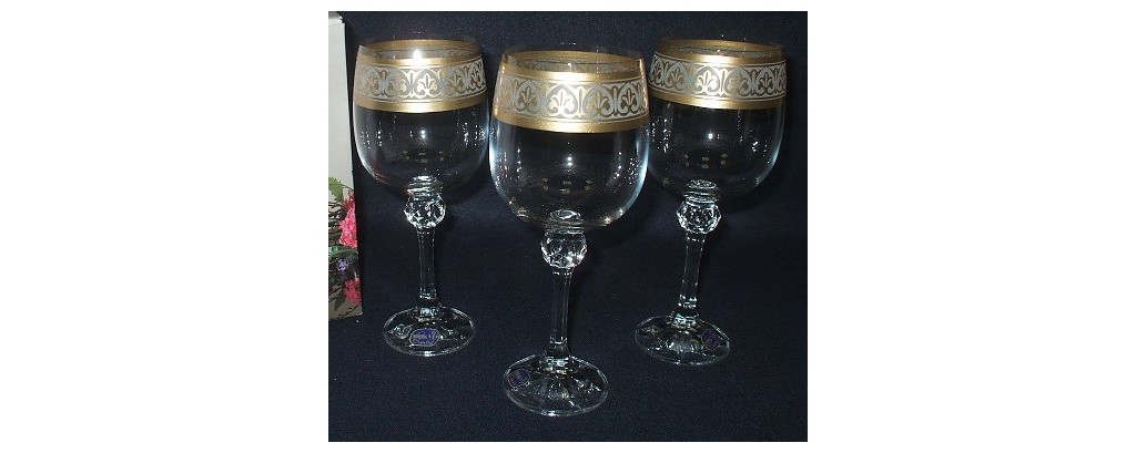 Набор бокалов для вина JULIA  декор. 6 шт. 230 мл Арт.57437