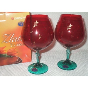 Набор бокалов для бренди ZLATA  -  2 шт. 400 мл Арт.46351 - фото