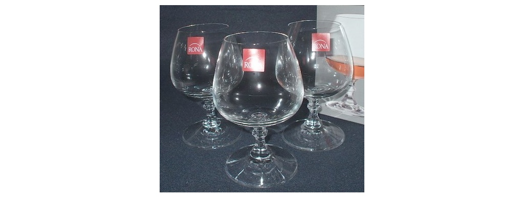 Набор бокалов ALEX для бренди стеклянных 6 шт. 280 мл Арт.56790