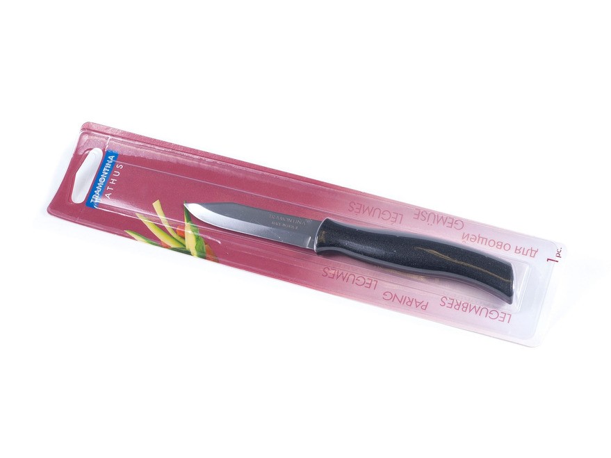Нож металлический для овощей с пластмассовой ручкой 18/7,5 см  Арт.46135 - фото
