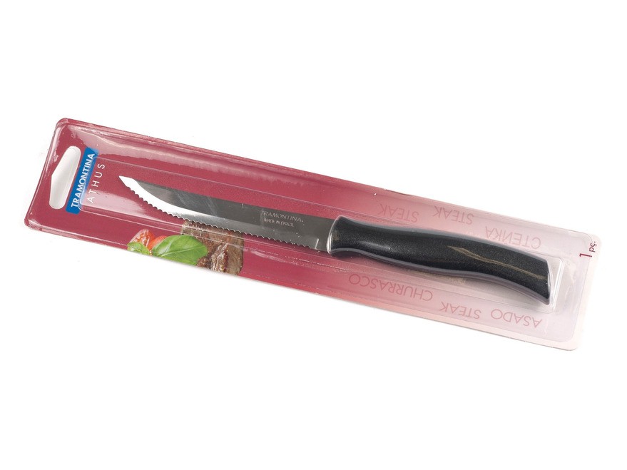 Нож металлический для мяса с пластмассовой ручкой 22,7/12,6 см Арт. 46136 - фото