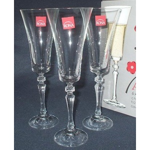 Набор бокалов ALEX для шампанского стеклянных 6 шт. 180 мл Арт.56791 - фото