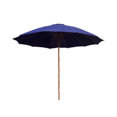 Зонт садовый складной бамбук/текстиль (синий) 300 см Арт.53145