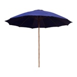 Зонт садовый складной бамбук/текстиль (синий) 300 см Арт.53145 - фото