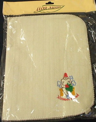 Коврик для сауны полиэстер ''Хозяин бани'' 49,5*32,5 см  Арт. 51003 - фото