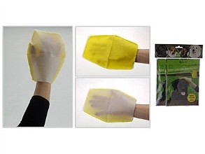 Набор рукавиц для мытья собак резиновых с лосьоном 2 шт.Арт. 53495 - фото
