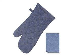 рукавица текстильная для горячих предметов 31,5*17 см  Арт. 55072 - фото