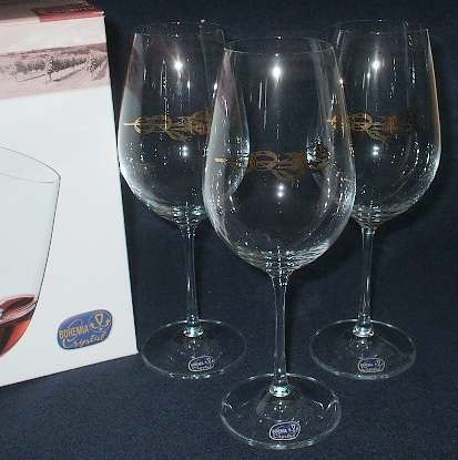 Набор бокалов для вина декор VIOLA  -  6 шт. 450 мл Арт.55269