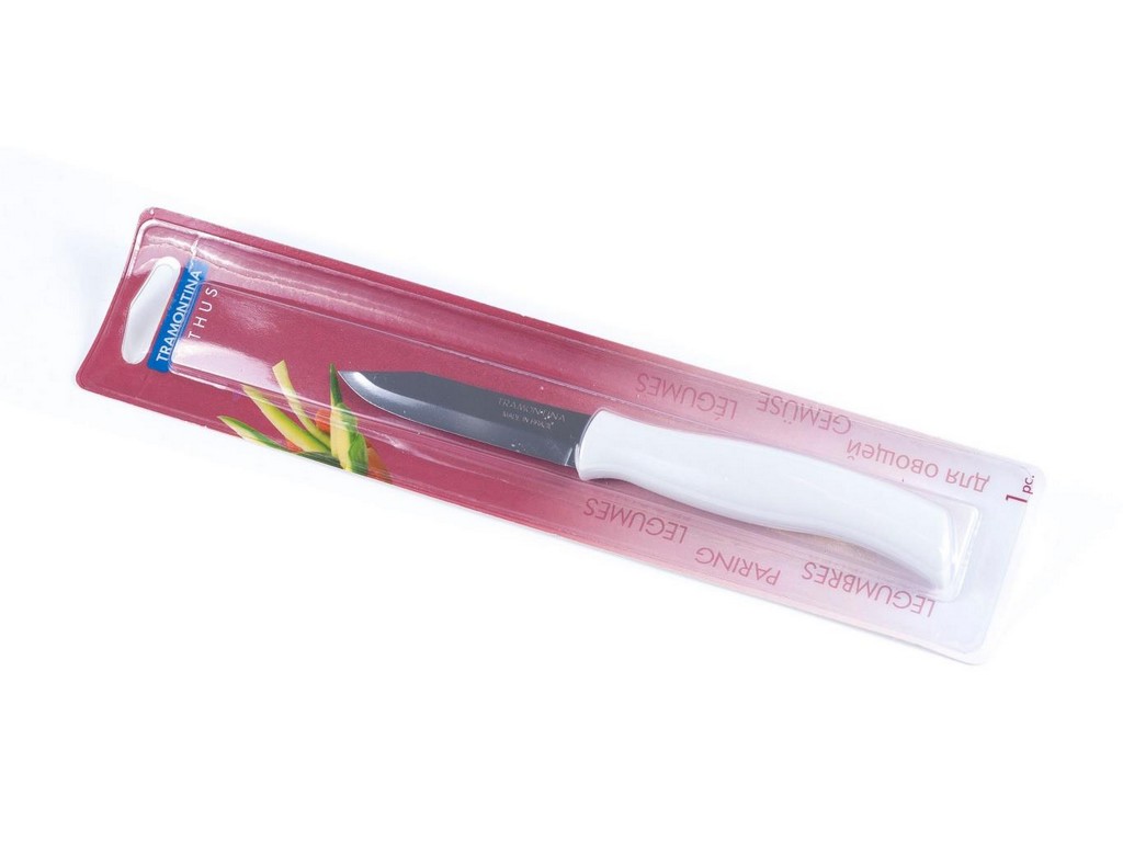 Нож металлический для овощей с пластмассовой ручкой 18/7,6 см Арт. 57393 - фото