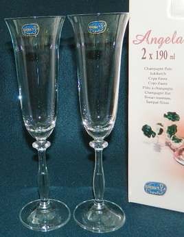 Набор бокалов для шампанского 2 шт. ANGELA 190 Арт.59120 - фото