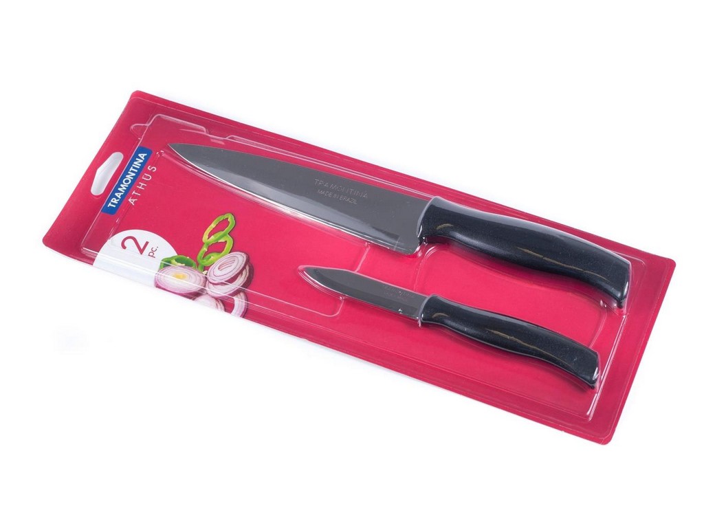 Набор ножей металлических с пластмассовыми ручками 2 шт. 7,6/17,8 см Арт. 60737 - фото