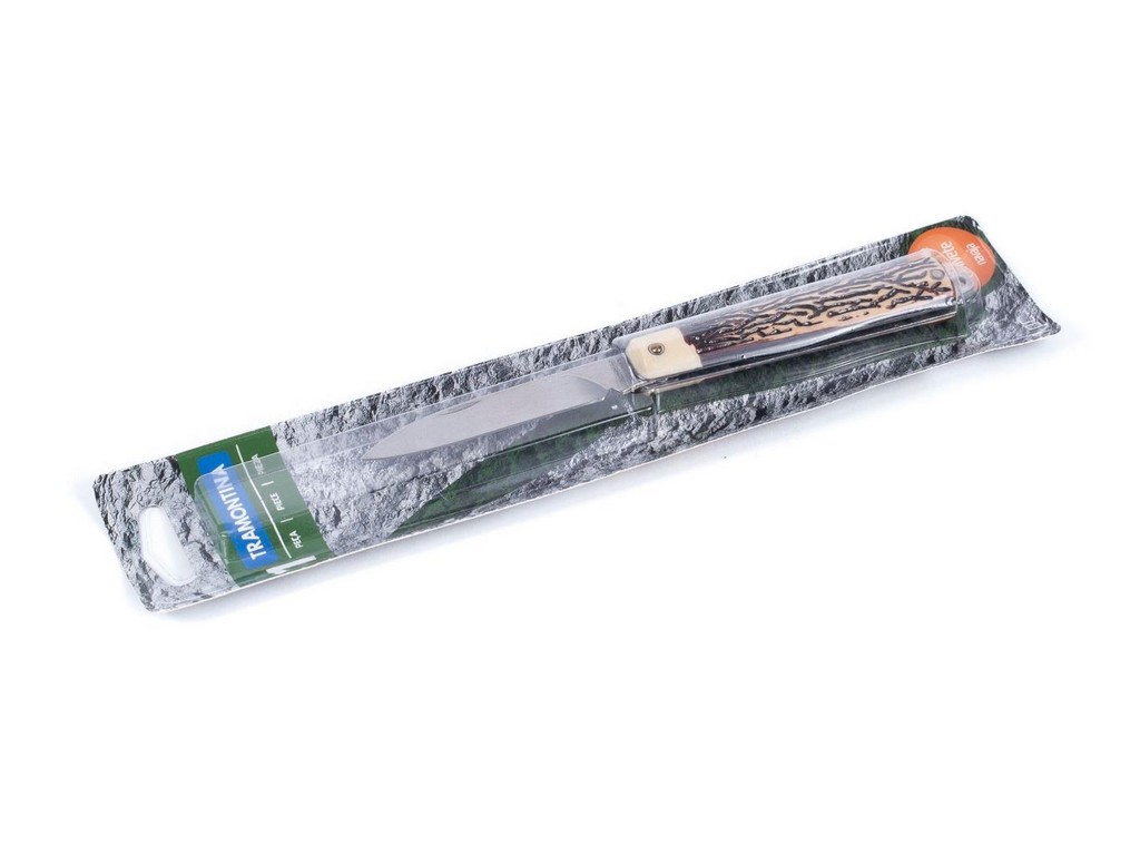 Нож складной металлический с пластмассовой ручкой 18/8,2 см Арт.60754 - фото