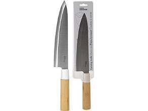 Нож металлический с бамбуковой ручкой 20/34 см   Арт.61587