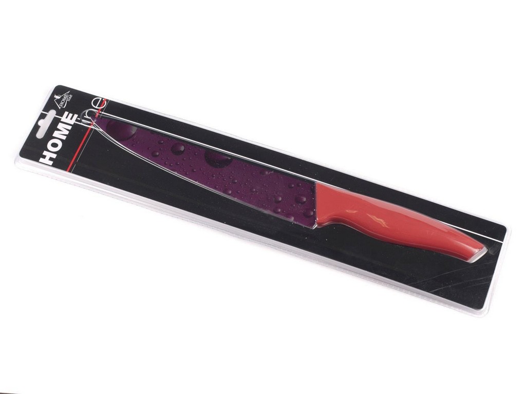 Нож металлический с антибактериальным покрытием с пластмассовой ручкой 20,3 см  Арт. 62734